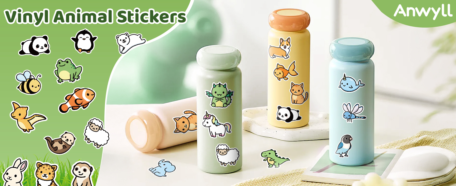 animal stickers for kids classroom teens adults girls boys