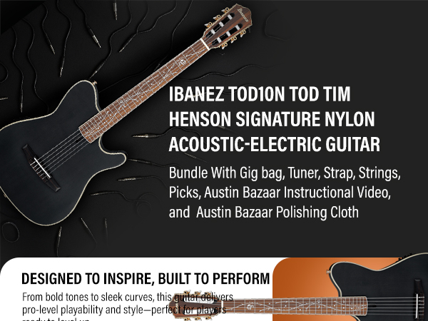 ギター ibanez tod10n Ibanez TOD10N Tim Henson Signature Nylon Acoustic-Electric
