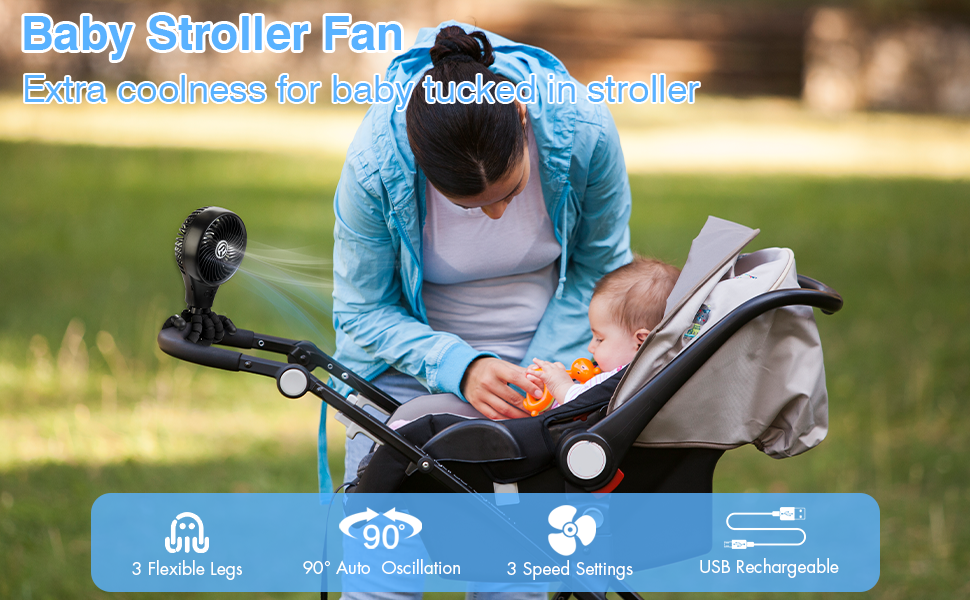 baby stroller fan