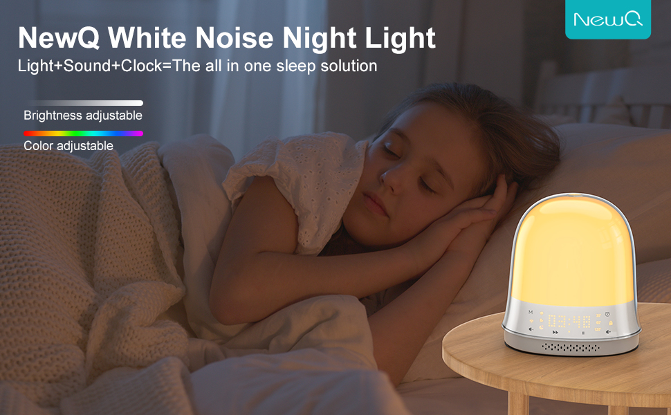 Sound Machine , NewQ White Noise Machine with 30 Nature