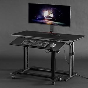 Bauhutte バウヒュッテ 昇降式 ゲーミングテーブル BHT-900G ゲーミングベッドテーブル BHT-900G | Bauhütte®