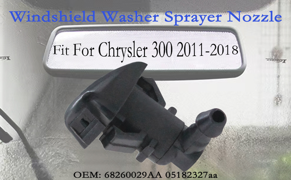 Amavoler 2 PCS Windshield Washer Nozzles Wiper Spray Kit