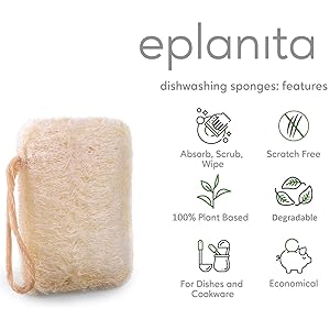eplanita Esponjas Naturales Para Lavar Platos
