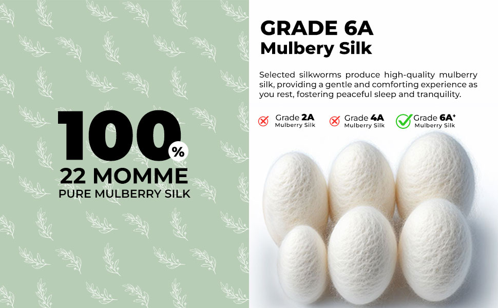 Highest quality 6A Grade mulberry silk