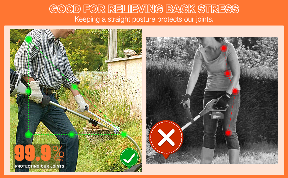 String Trimmers Handle,Ergonomic Trimmer Grip, Weed Eater