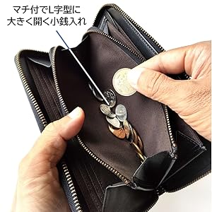 Coin purse with multiple compartments