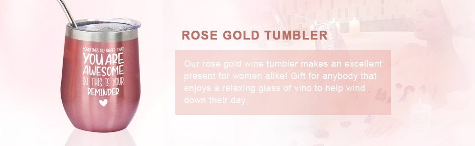 rose gold TUMBLER