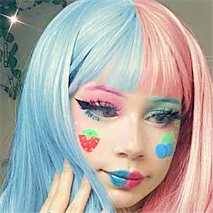 blue face paint
