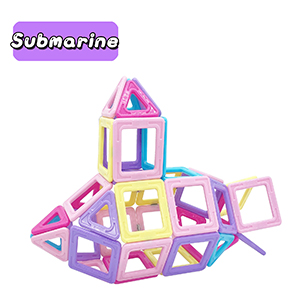 Blocs de construction magnétiques _ Cadeau fille 3 4 5 6 ans _ Jouet à partir de 3 4 5 6 7 ans Garçon Fille