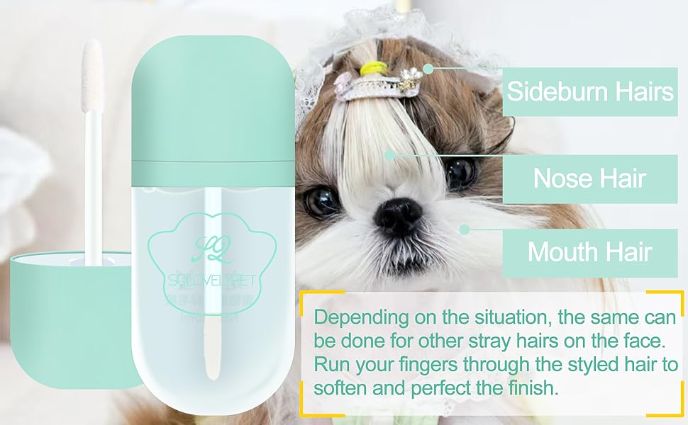 for your dog's daily grooming, for sideburns, nose hair, mouth hair and other taming flyaways.