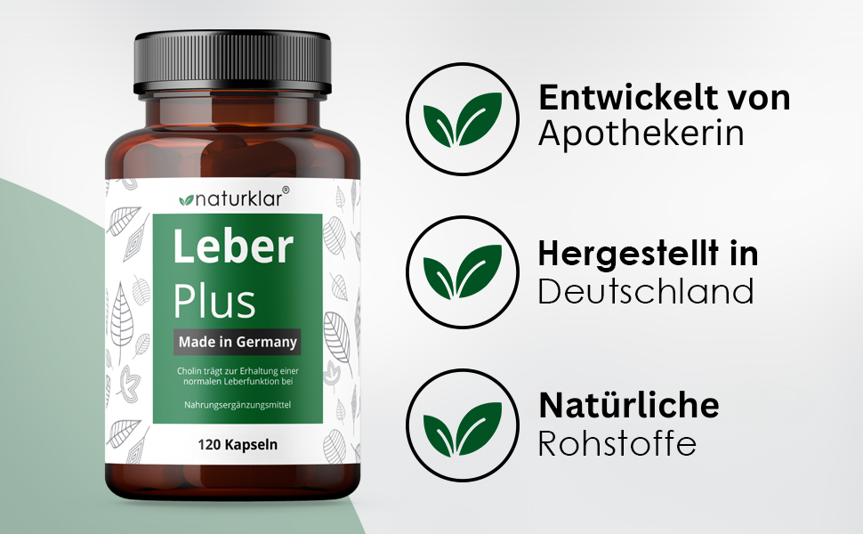 Naturklar® Leber Plus High Dose 80 Silymarin, Milk Thistle Capsules