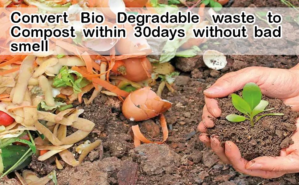 Green Wood Organic Waste Pack of 6 , 30ml per Bottle