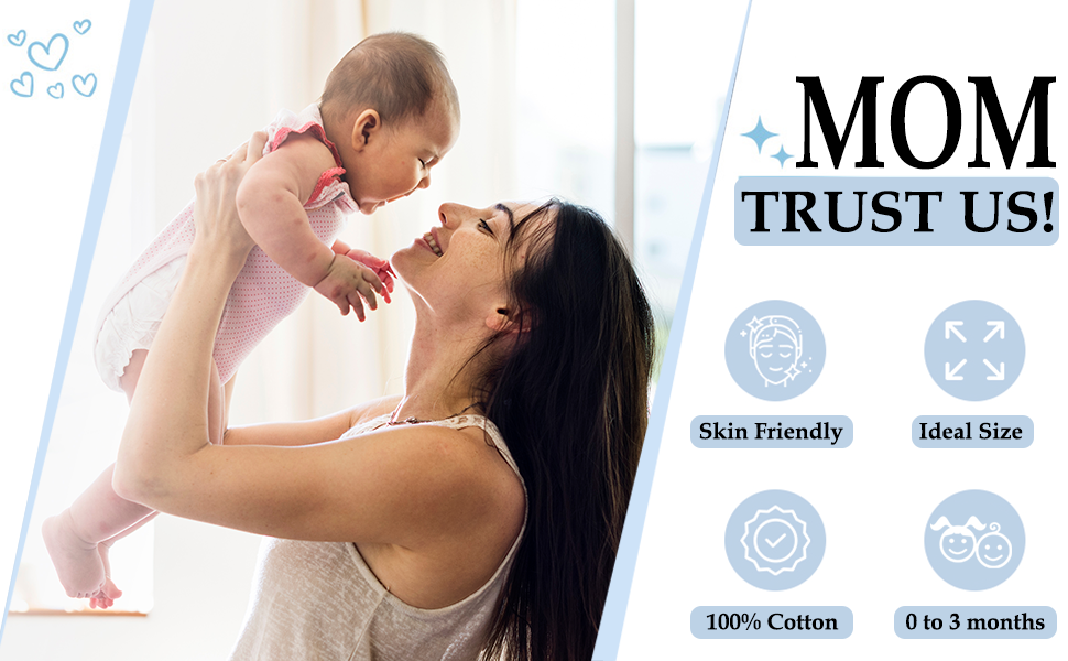 BABYKINZ Swaddle Blanket 03 Months Adjustable 100 Cotton