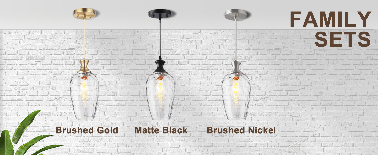 Nickel pendant lights