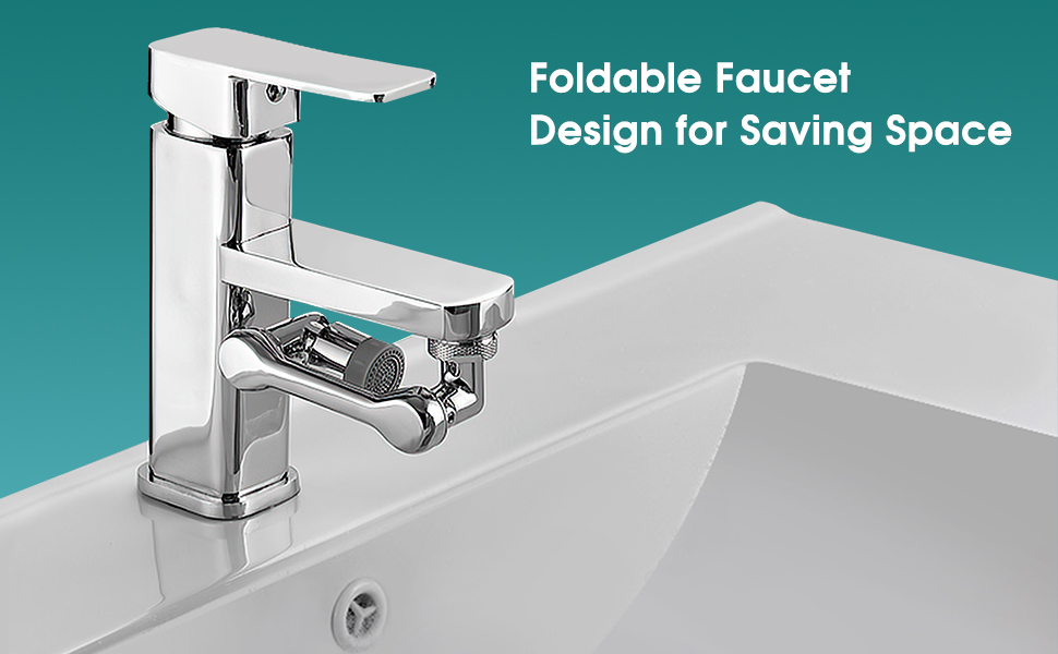 1080° Rotating Faucet Extender Aerator, SOONAN Universal Splash Filter