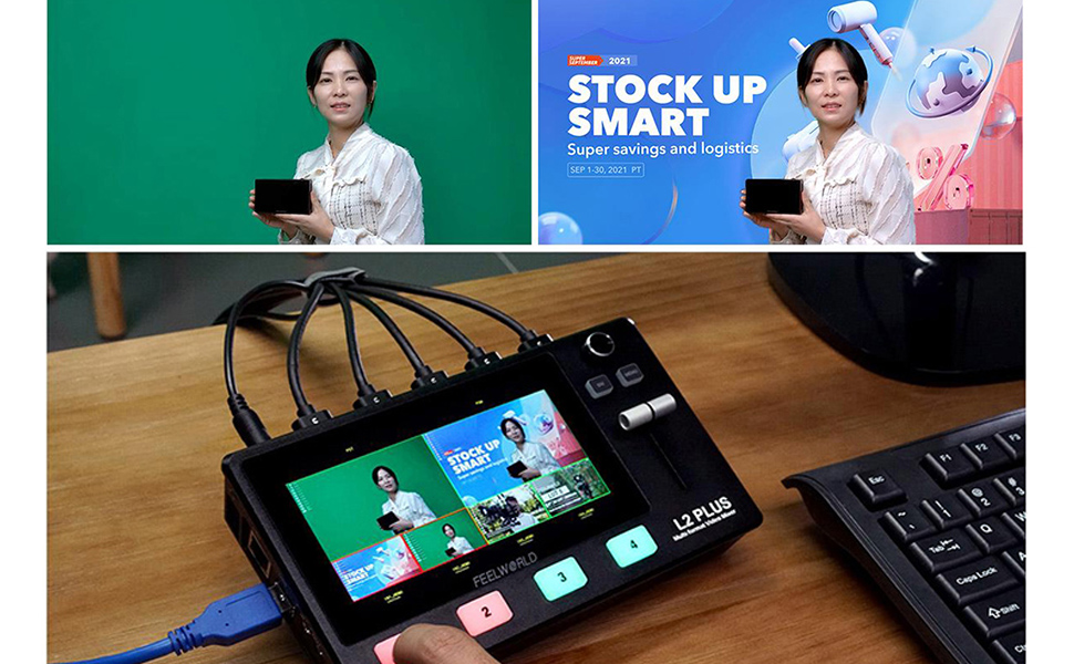 Amazon.com: FEELWORLD L2 Plus Multi-Camera Video Mixer