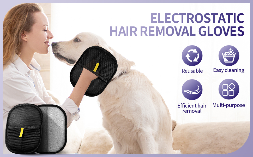 Electrostatic Hair Removal Gloves