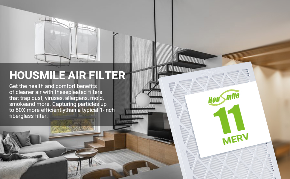 Housmile Furnace Filters 16x25x1, 16x25x1 Furnace Filter, MPR 1500