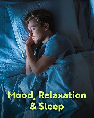 Man resting peacefully in bed