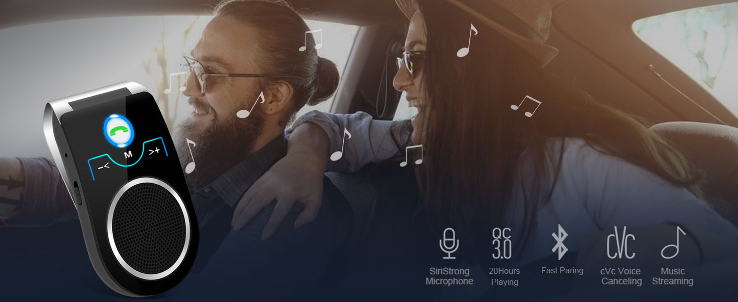 Aigital Vivavoce Bluetooth da Auto per telefonare in Sicurezza