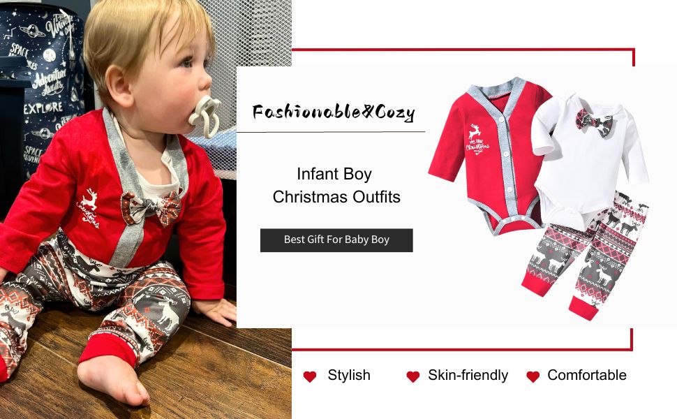 baby boy christmas outfit