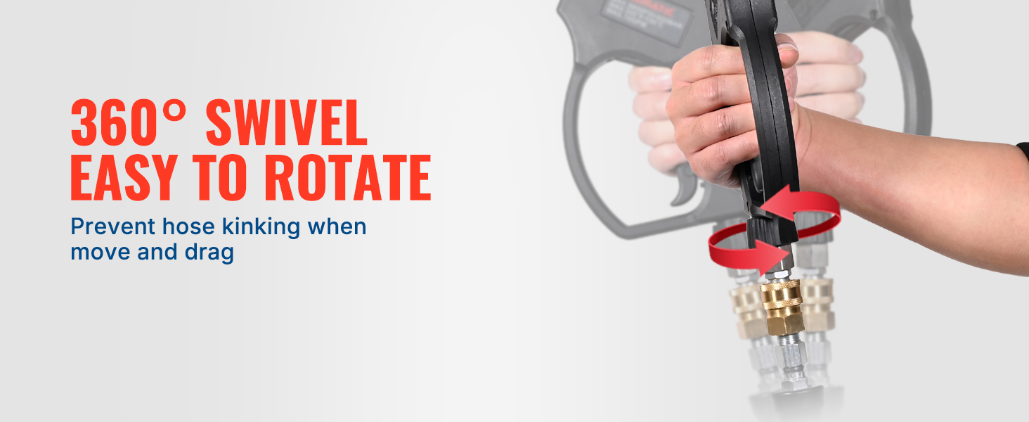 swivel power washer gun