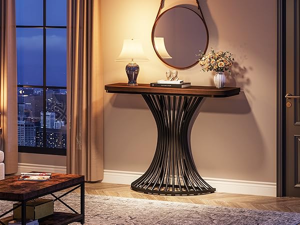 The Mallby テーブル Amazon.com: Tribesigns Console Table, Industrial Entryway