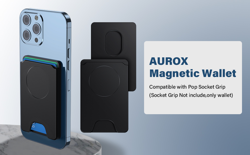 AUROX Wallet Compatible with Magsafe Wallet for iPhone 15/14