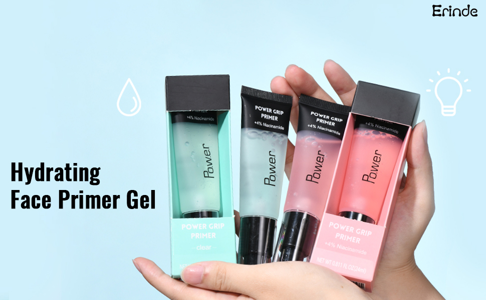 Erinde Hydrating Primer Gel, GelBased Primer, Foundation Makeup Primer