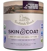 Badlands Ranch by Katherine Heigl- Skin & Coat Canine Supplement w/Omega-3 Fatty Acids, Organic i...