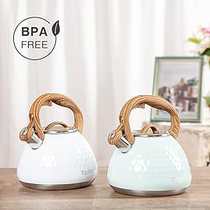 tea kettle stainless steel teakettle for stovetop stove top safe whistling teapot tea pot