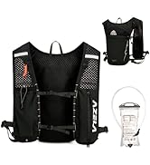 JEELAD Lightweight Running Vest for Women and Men with 1.5L Water Bladder for Hiking Trail Runnin...