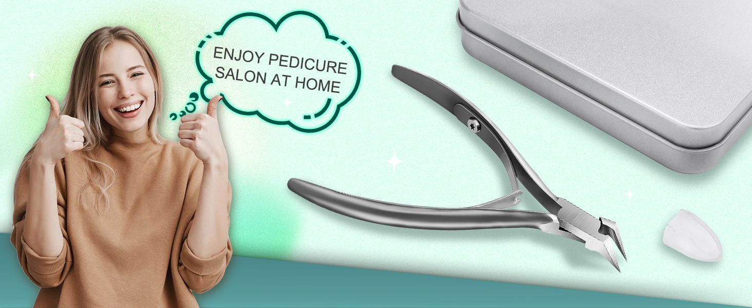 Ingrown Toenail Clippers Precision Thick Toe Nail Clipper for Ingrown and Curly Nails