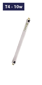 TBE LIGHTING T4 16 W Leuchtstoffröhre, 480 mm, 2 Stück CFL Leuchtmittel ...