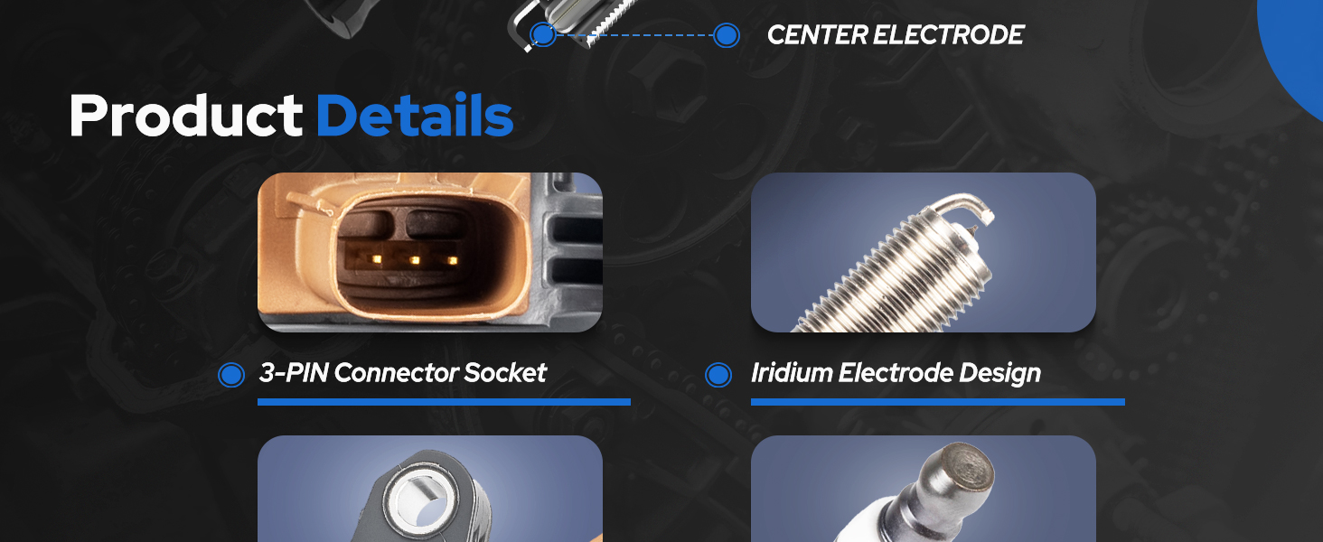 2013 2014 2015 2016 Lincoln MKS spark plug and coils, 2013 2015 Lincoln MKT ignition coil