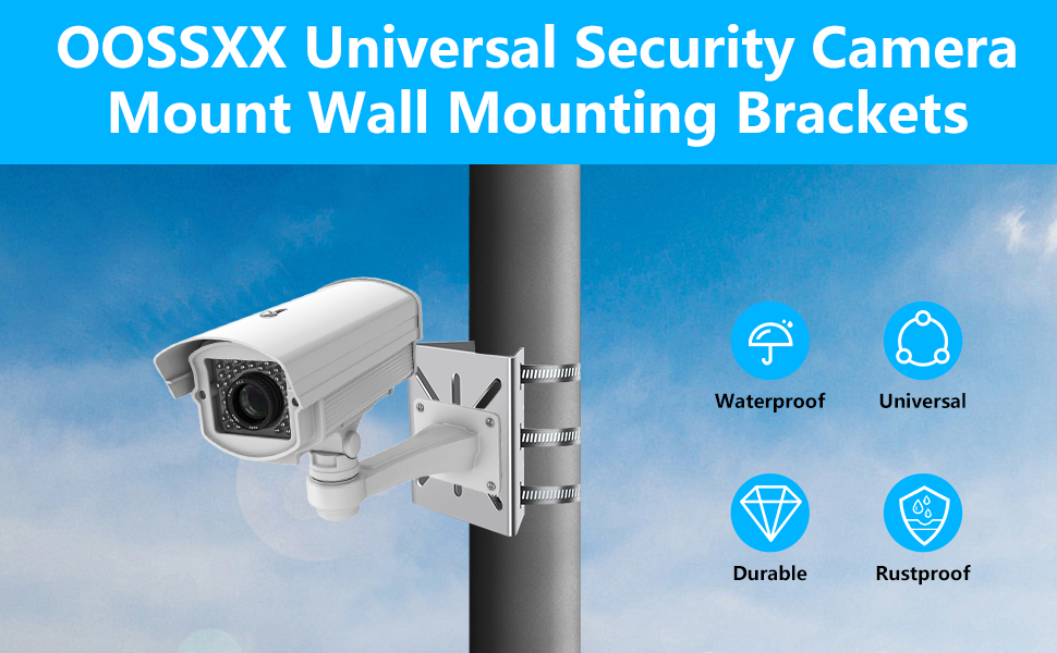 OOSSXX Universal Security Camera Mount Wall Mounting Brackets