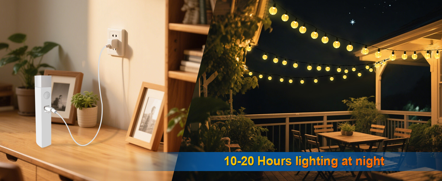 rechargeable camping string light