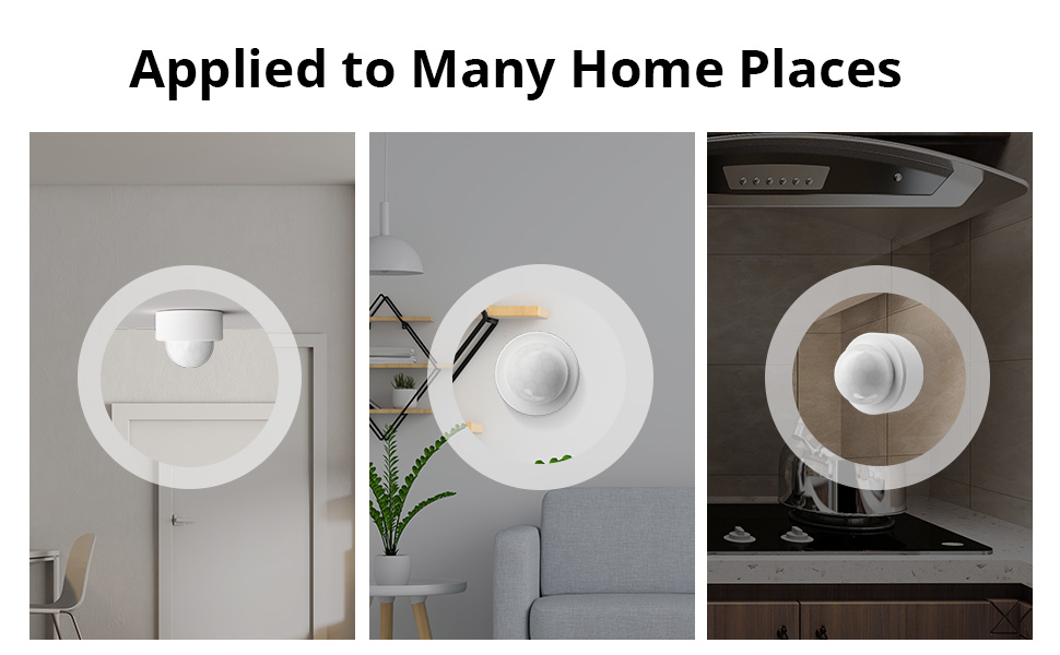 WOOLLEY ZigBee Motion Sensor, Wireless Mini Motion Detector Sensor