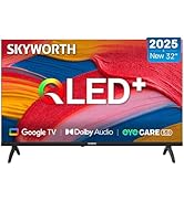 SKYWORTH 32 Inch QLED Smart TV, HD TV Compatible with Google TV