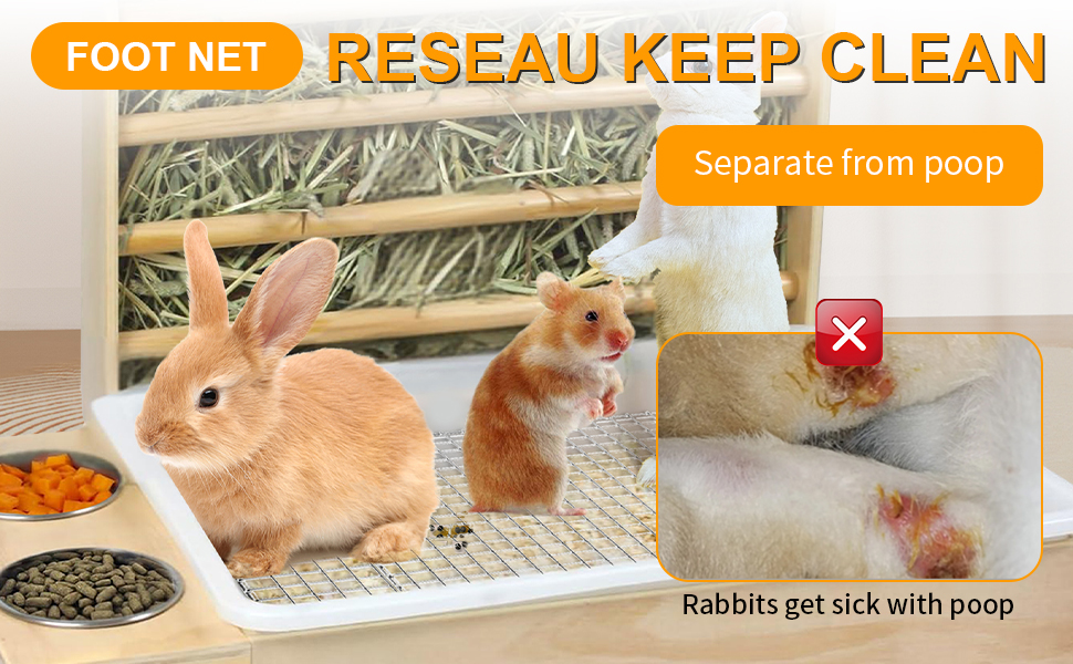 3 in 1 Rabbit Hay Feeder