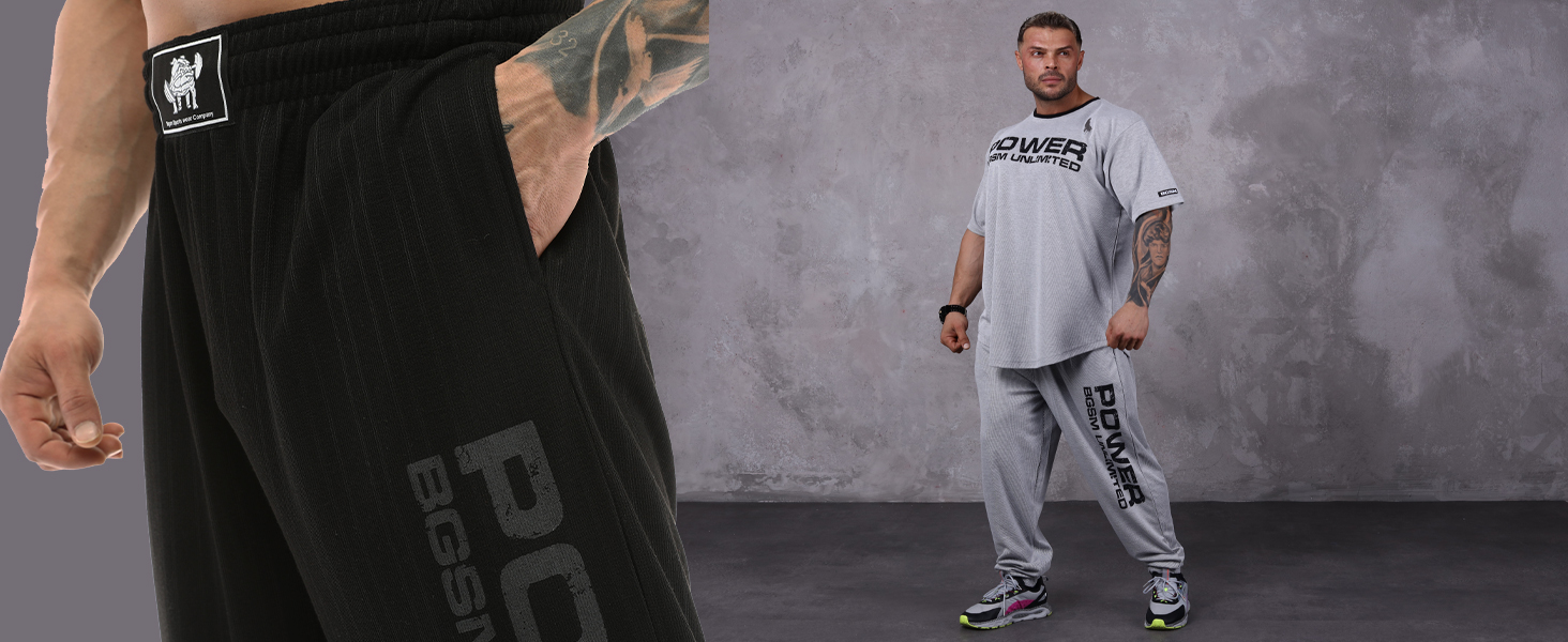 mens loose fit cotton fitness and lifestyle