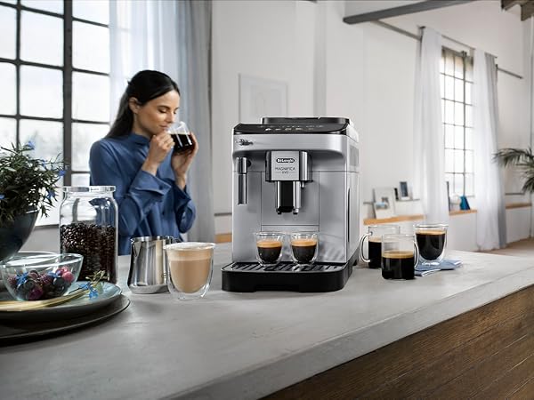 Máy pha cà phê Delonghi ECAM 292.33.SB Magnifica Evo màu bạc