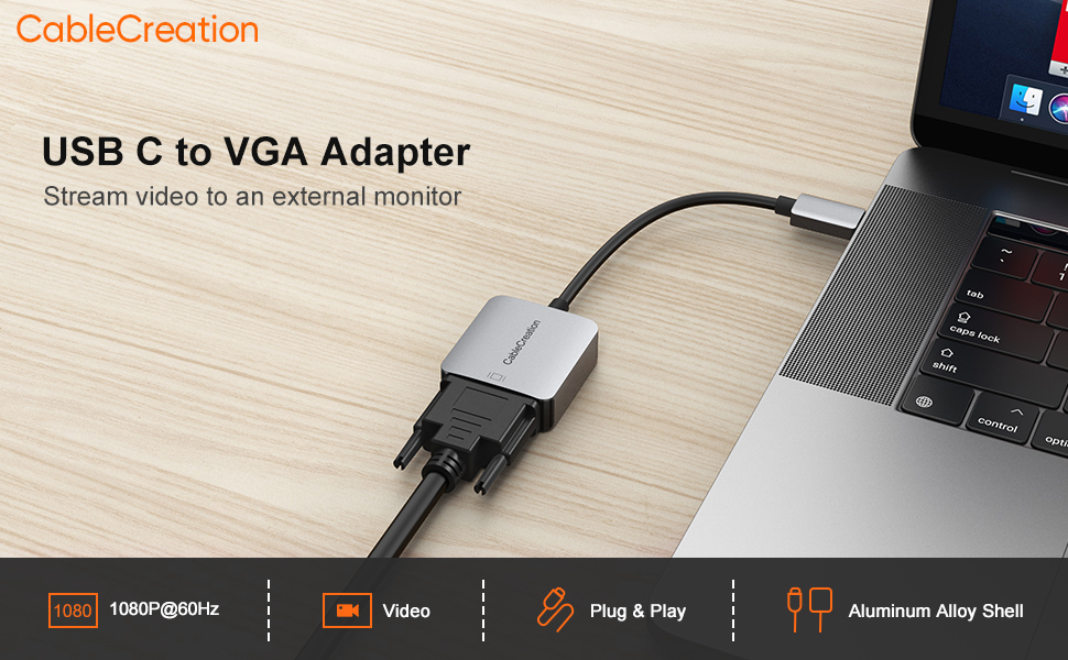 USB C to VGA Adapter