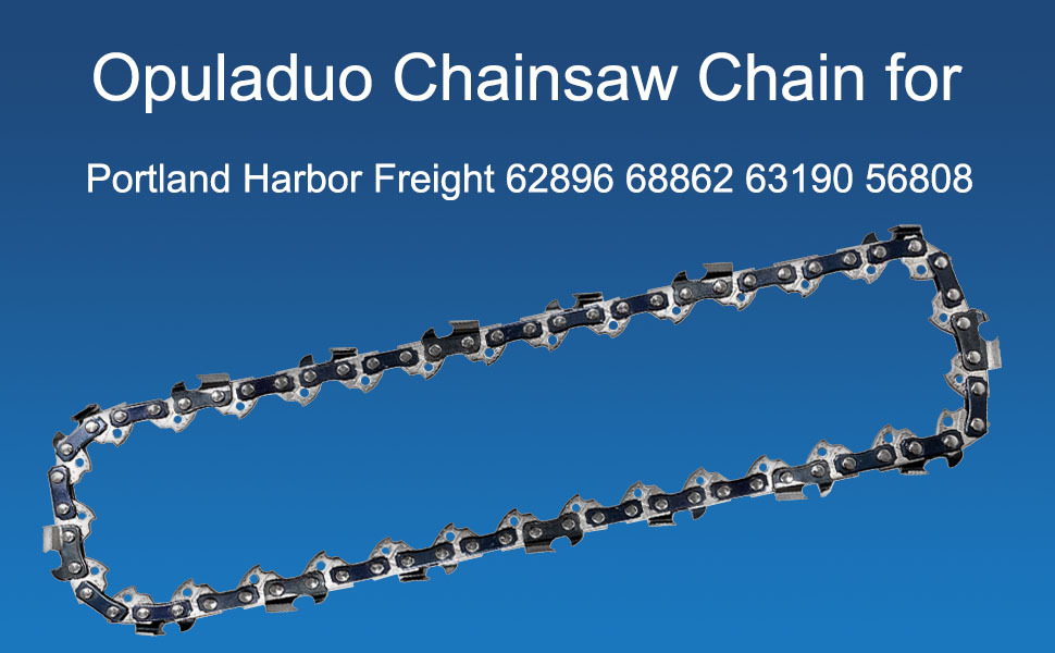 Opuladuo 2PC 8" Pole Saw Chain Replacement for 9.5 in. Harbor Freight Portland 62896