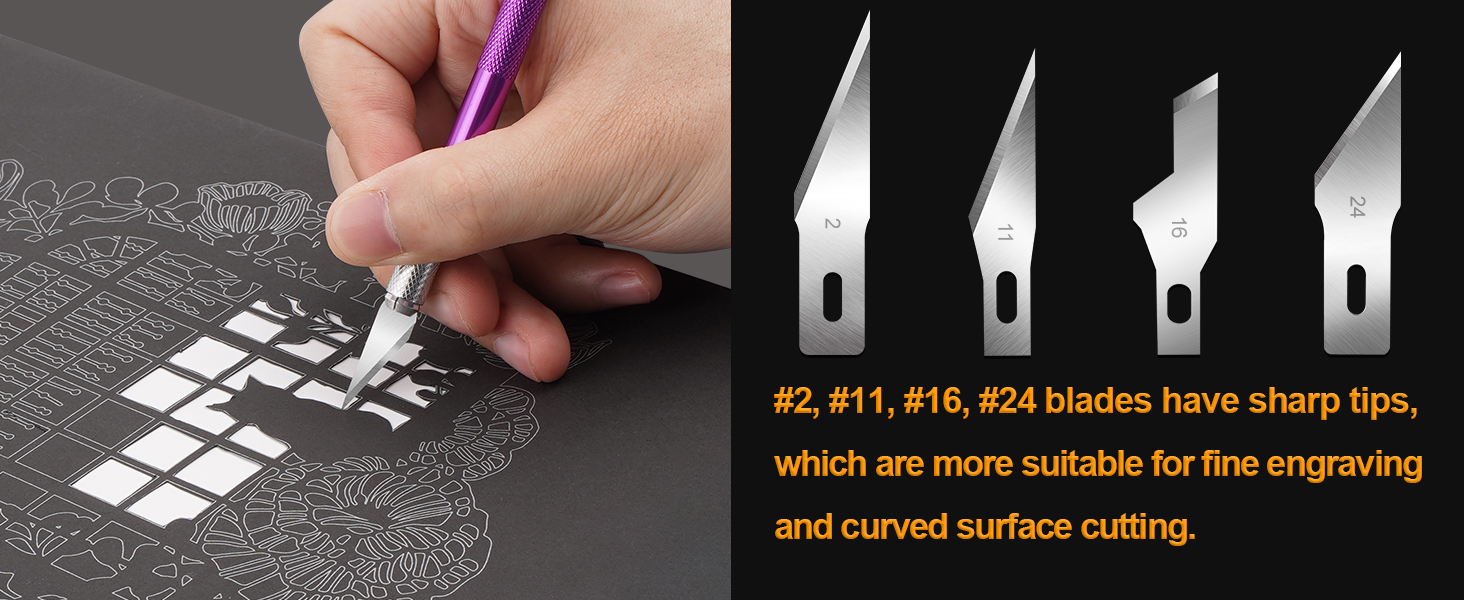 DIYSELF 150 Pack Exacto Knife Blades, 18 Hobby Knife Blade