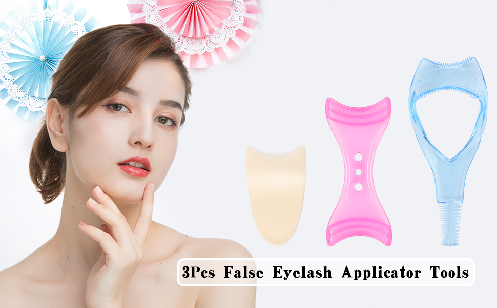 3 in 1 False Eyelash Tools, UHOMENY Eyelash Application Tool Kit Easy Makeup Tool