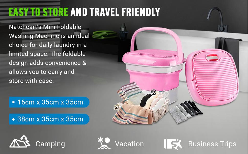  Portable Foldable Mini Washing Machine