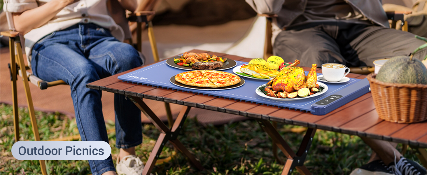 Electric Warming Tray, 6 Temperature Modes & Upgraded