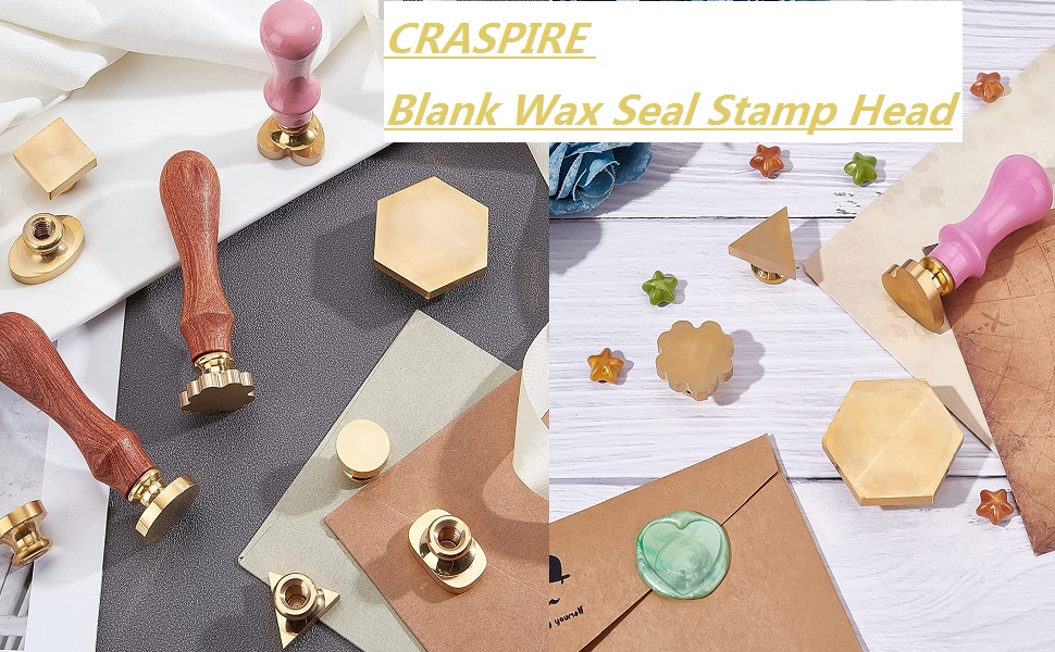 Blank Wax Seal Stamp Set