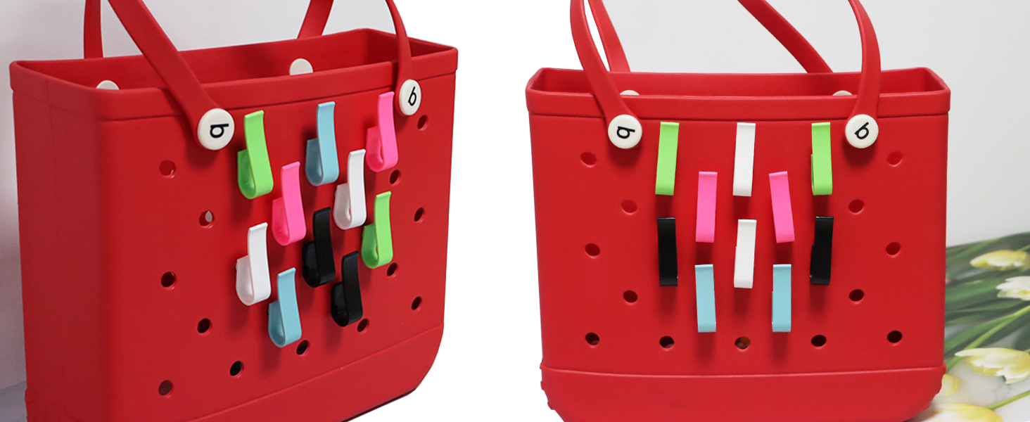 TEYOUYI 4pcs Hooks Accessories for Bogg Bags,Insert charm